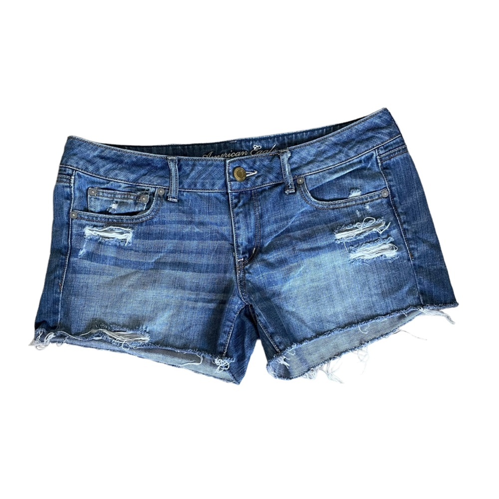 American Eagle distressed shorts Blue Wash 12